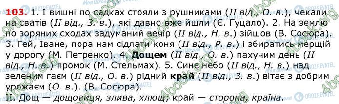 ГДЗ Українська мова 6 клас сторінка 103